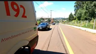 atendimento acidente queda de moto #samu #atendimentoprehospitalar #ambulancia