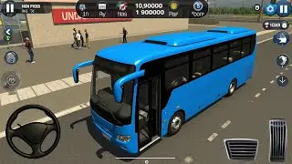 BUS SIMULATOR INDONESIA || Bus Driving City euroCoach bus Simulator-Android Gameplay Bus 2024