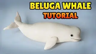 🔴 DIY How to Make BELUGA WHALE - Polymer Clay, plastilina and Fondant Tutorial