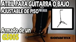 GS005 Base Soporte Atril Guitarra O Bajo Ajustable De Piso, Marca Louder