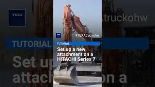 Set up a new attachment on a HITACHI Series 7