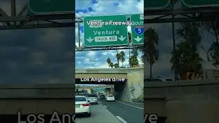 Brutal LA Traffic Conditions on the Ventura Freeway #drivingtour #freeway