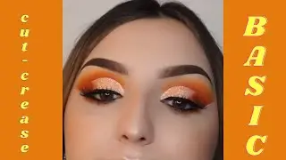 Most basic cut crease eye makeup❗|#trendy#easy