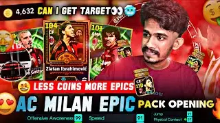 AC MILAN Epic Pack Opening 🤯😍📈 Less Coins More Epics🥶🔥Can i Get Zlatan & Gullit in Efootball 26 😰🤔