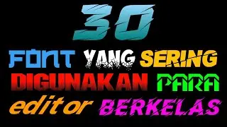 Font yang sering digunakan editor berkelas