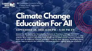 Climate Change Education for All