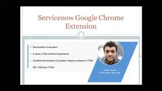 ServiceNow Google Chrome Extension