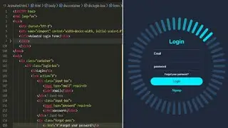 Animated Login Page Design with HTML & CSS | Eye-Catching UI Animation