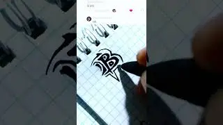 How To Drawing B Tattoo #pencildrawing #handrawing #tatto