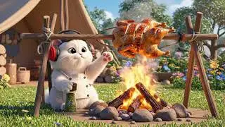 Cat s Culinary Chicken Adventure ai video 