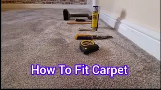 How to install and fit saxony carpet in a room with simple tools 