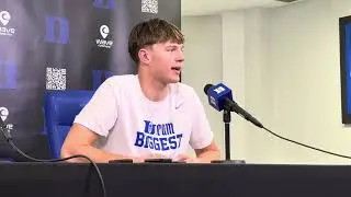 Nikolas Khamenia on connection with the Brotherhood - Duke Basketball media day 9/24/25 