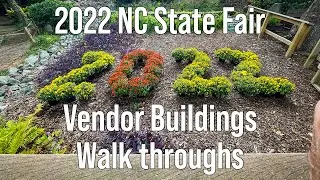 2022 NC State Fair Opening Day Walkthrough Part 1 - Walking around the food and vendor areas
