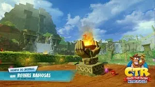 Desafio de cristales Ruinas rabiosas CRASH TEAM RACING NITRO FUELED - Las Ruinas perdidas 100%