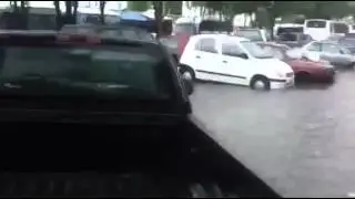 Exclusive Raw Footage Flash Flood Puebla Mexico