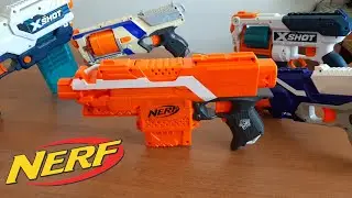 Бластер Nerf Stryfe N Strike Elite Hasbro Нёрф Элит Страйф Тест Сравнение с другими моделями