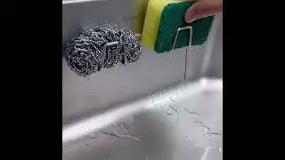 $0.89 Stainless Steel Sponge Holder: No Punching, Wall Mount Rack!