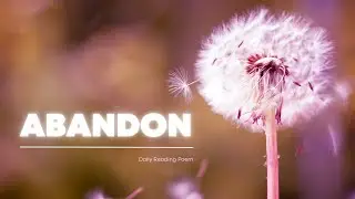 Abandon | Beautiful Meditation Poetry #longislandmeditation