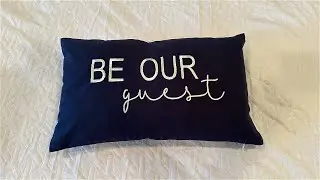 EURASIA DECOR 12 x 20 inch Pillow Cover - Be Our Guest