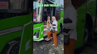 Kaka Naik Bus Telolet Hijau #busmania #telolet #bustayo #bus #basuri #jetbus5 #maudi #asyrof