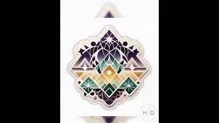 Mystic Festival Picnic Geometric Vinyl Sticker