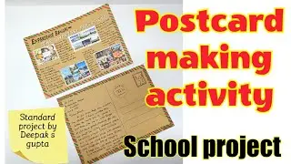 Postcard activity school project #postcard #postcards #postcardsfromtheworld #postcardcollection