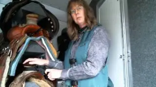 Inflatable Protective Vest Attachment to Western Saddle with Strap