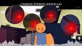 Corrupted Crossroads OST | Red sky (corruption spread LMS) Fan-visualizer