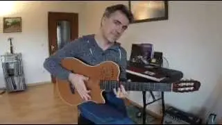 GODIN Multiac Grand Concert Duet Ambiance on AER Domino 3 amplifier ... free improvisation.