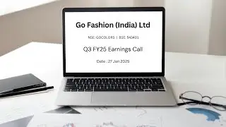 Go Fashion (India) Q3FY25 Concall | Earnings Conference Call Q3 Results 2025 Latest Share News