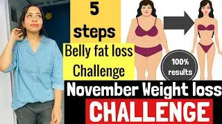 BELLY FAT LOSS CHALLENGE | November Weight Loss Challenge | AzraKhanFitness