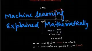 Machine learning explained mathematically