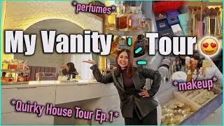 My New House *DREAM* Vanity Tour 😍 Makeup & Perfume Collection + Storage | ThatQuirkyMiss