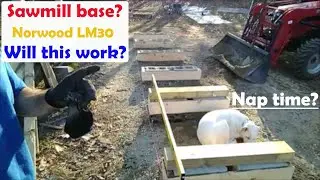 Building the new base for the Norwood LM30 sawmill. Trying something different. Will it work?