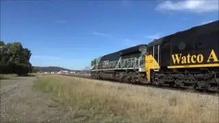 CBH120 & FL220 through Midland with an empty grain train