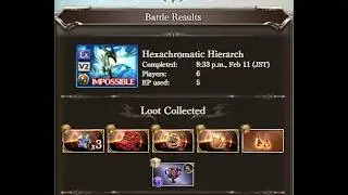 Granblue Fantasy Earth magna (kinda) Hexachromatic Hierarch first time