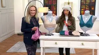 Breezies Dahalia Lace Unlined Underwire or Wirefree Bra on QVC