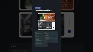 Card hover with HTML & CSS