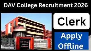 Clerk Bharti | Jobs in DAV College Chandigarh @naviclasses 