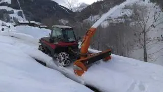 aebi tt240 avec fraise a neige zaugg