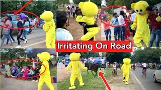 Irritating people on road😂 || bokaro teddy pranks || teddy bear pranks || bokaro teddy
