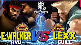 SF6 ▰ ENDINGWALKER (Ryu) vs LEXX (Guile) ▰ Street Fighter 6 High Level Gameplay