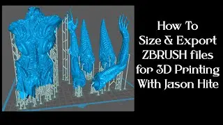 How to SIZE and Export your ZBRUSH files for 3D Printing