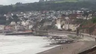 Kinlet Hall runs light engine along the sea front to the WSR