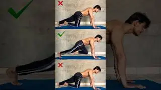 High Plank Mountain Climbers Lower Abs Exercise Mistake ❌ Do it Right ✅#shortvideo #shorts #ytshorts