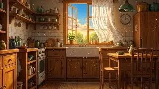 🍛 ⊹ ࣪ ˖ Late afternoon cooking in a sunlit wooden kitchen ˖ ࣪ ⊹
