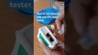 how to use network cable tester rj45 and rj11