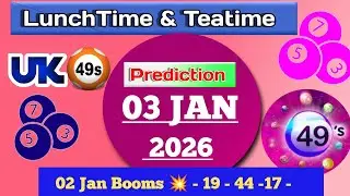 Uk49s double predictions for today 03-01-26 | today uk49s lunchtime prediction
