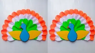 Republic day wall decor ideas . Tricolour wall decor ideas.#diy #walldecor 