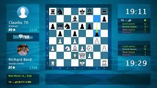 Chess Game Analysis: Richard Bard - Claudiu 70 : 1-0 (By ChessFriends.com)